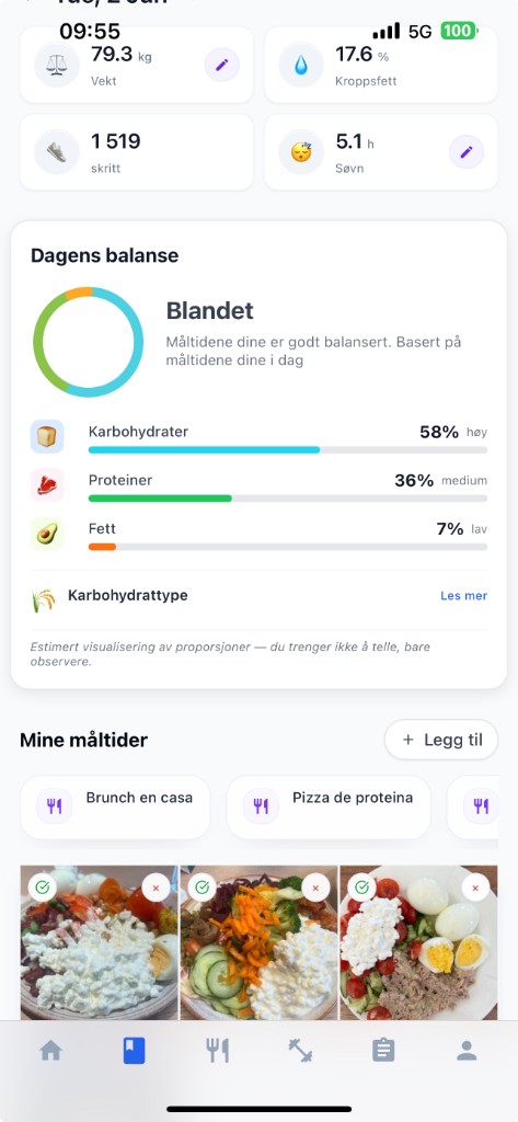 Daily journal overview