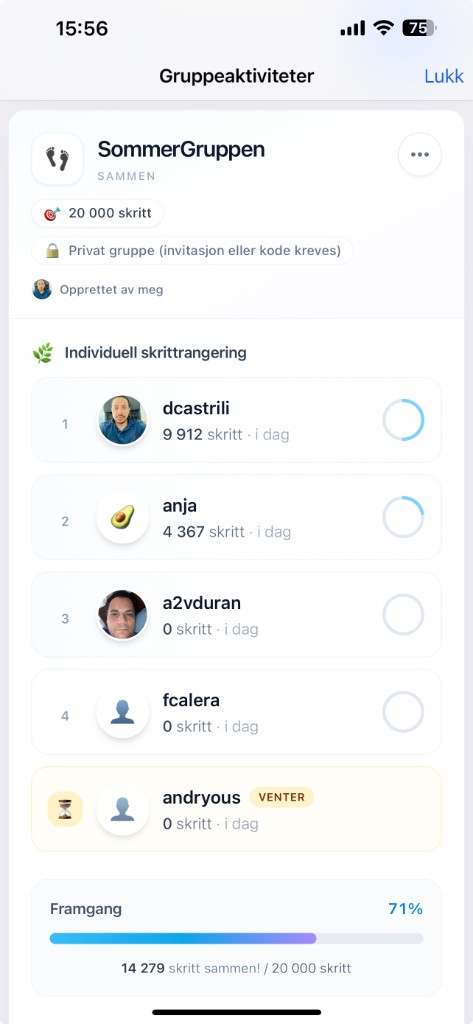 Group activity and shared accountability